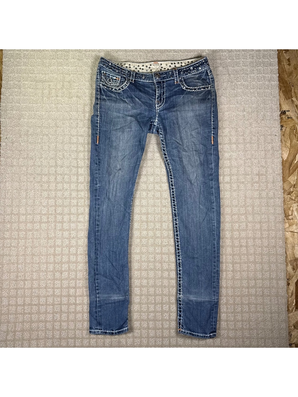 LA Idol Bling Rhinestone Skinny Jeans 11